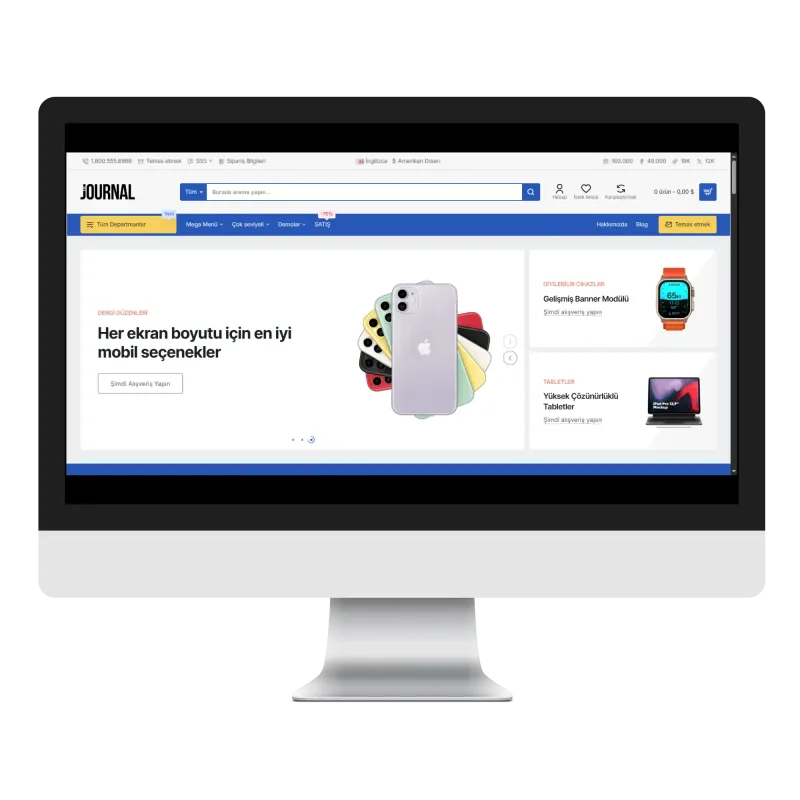 Journal3 Elektronik Mağaza Teması