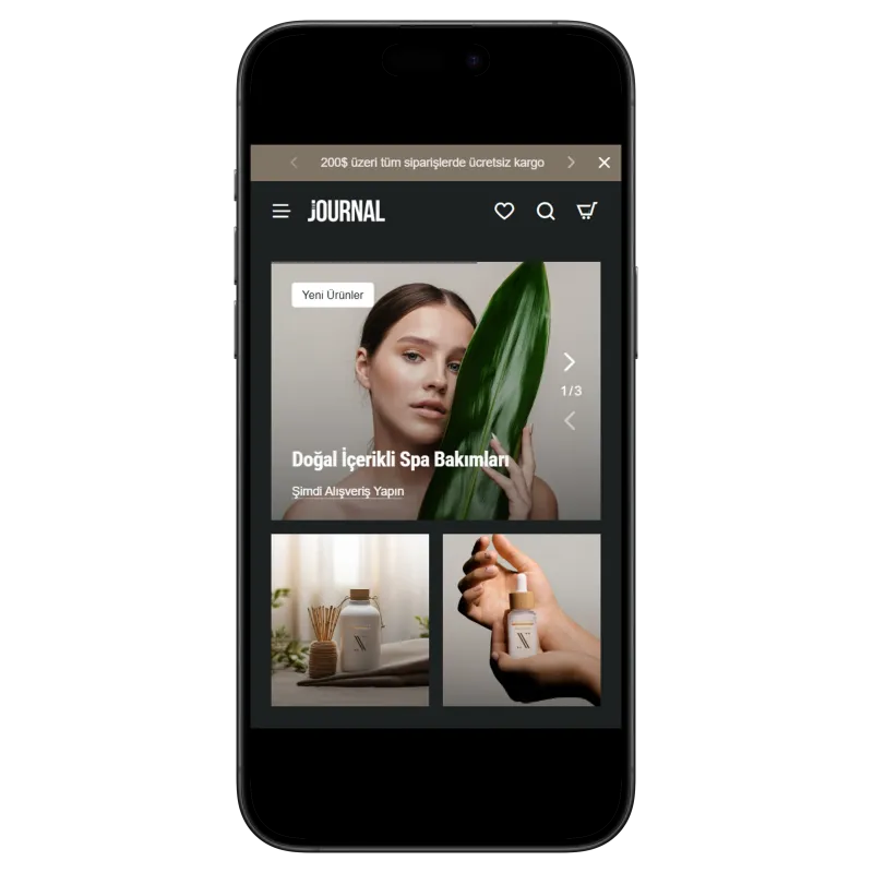 Journal3 Spa, Bath & Wellness Teması