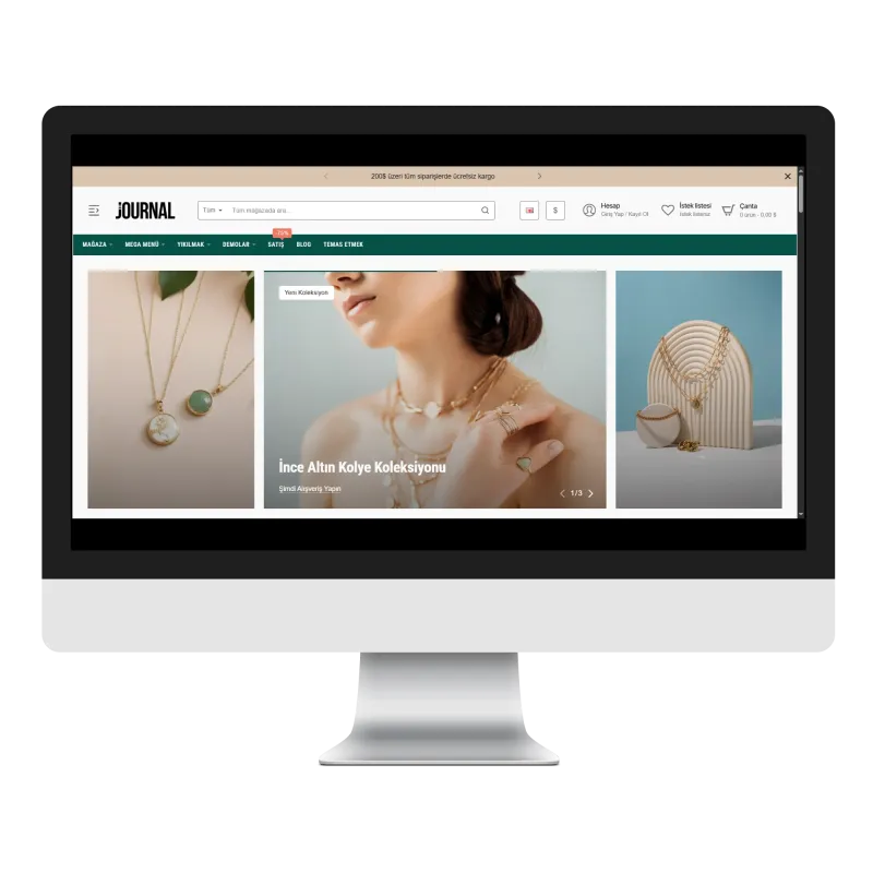 Journal3 Takı & Aksesuar Satış Teması
