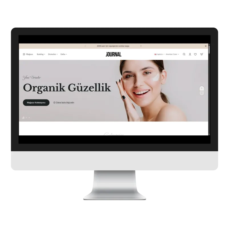 Journal3 Organik Kozmetik & Skincare Teması