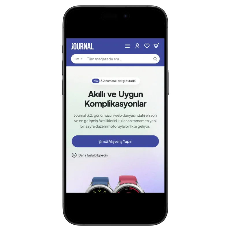 Journal3 Akıllı Saat & Wearable Tech Teması