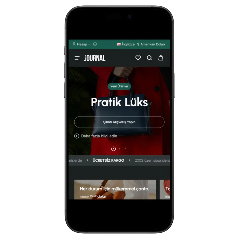 Journal3 Gelişmiş Slider & Vitrin OpenCart Teması