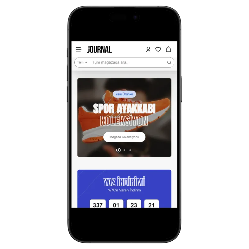 Journal3 Ayakkabı & Sneaker E-Ticaret Teması