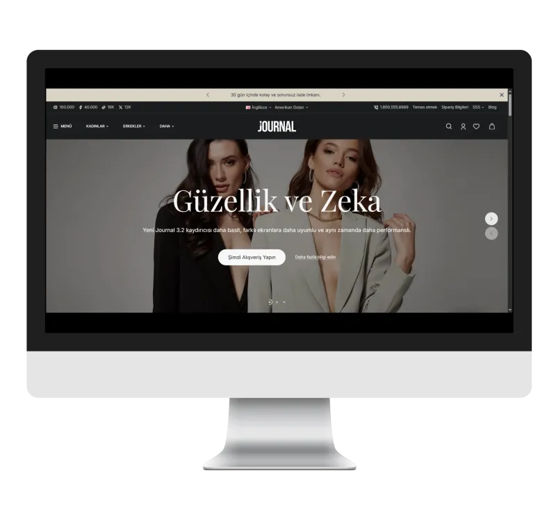 Journal3 Premium Kadın Giyim & Stil Teması