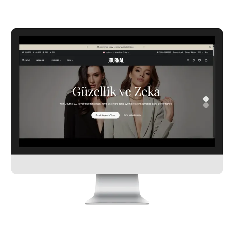 Journal3 Premium Kadın Giyim & Stil Teması