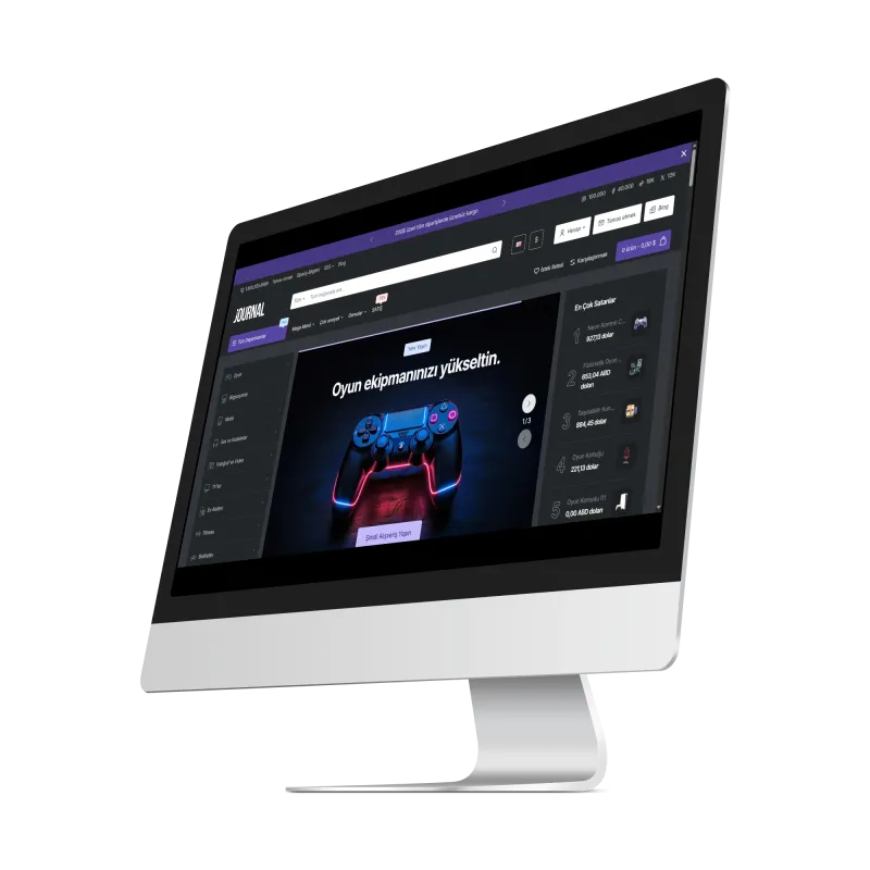 Journal3 Gaming & Dijital Ürünler Teması