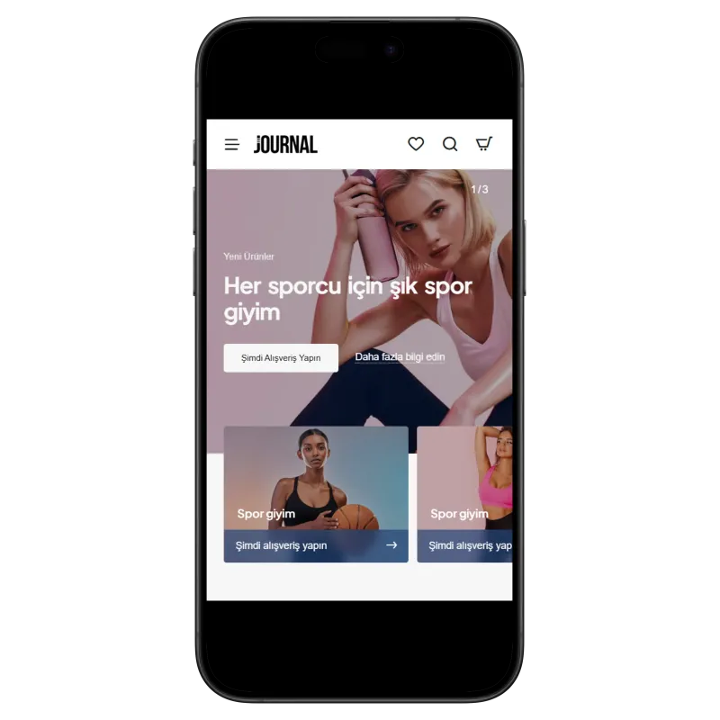 Journal3 Fitness & Spor Giyim Teması