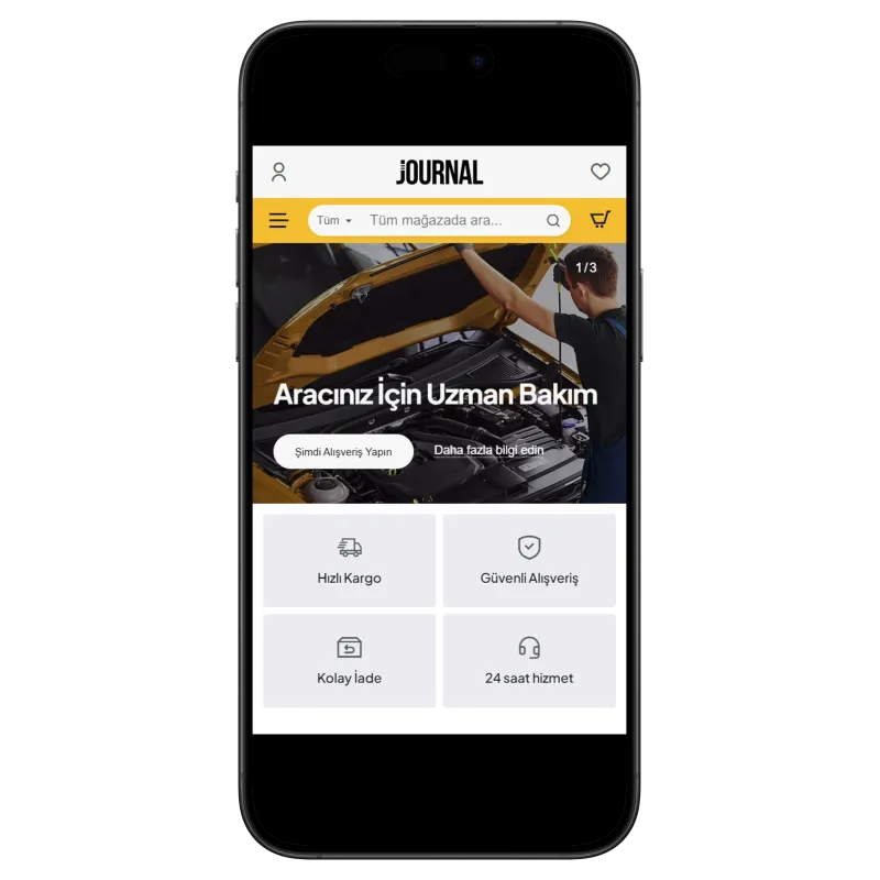 Journal3 Otomotiv & Servis E-Ticaret Teması