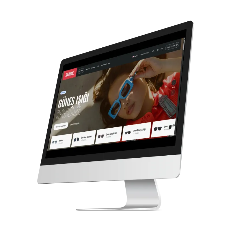 Journal3 Aksesuar & Gözlük Mağazası Teması