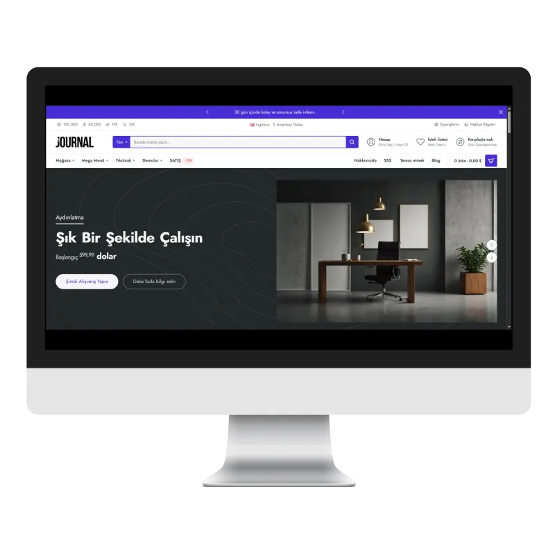 Journal3 Ofis Mobilyası Teması