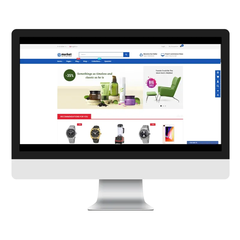 Opencart eMarket SellerX Teması