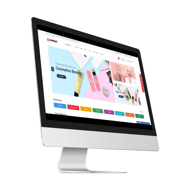 Opencart eMarket Glowvia Teması