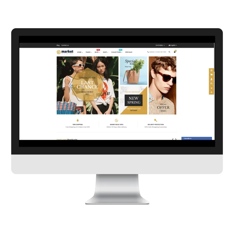 Opencart eMarket VogueNest Teması