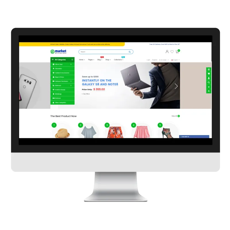 Opencart eMarket TechNova Teması