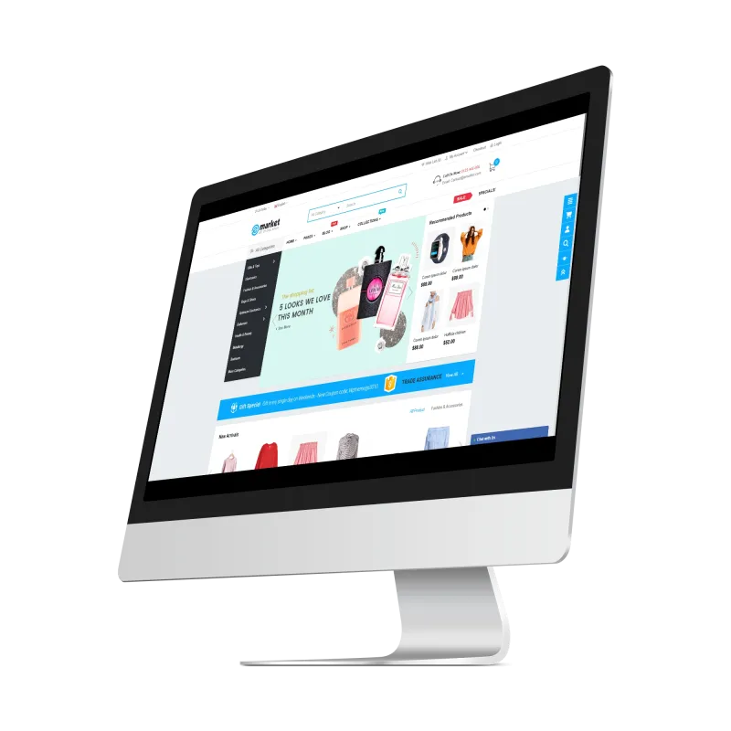 Opencart eMarket Glowia Teması