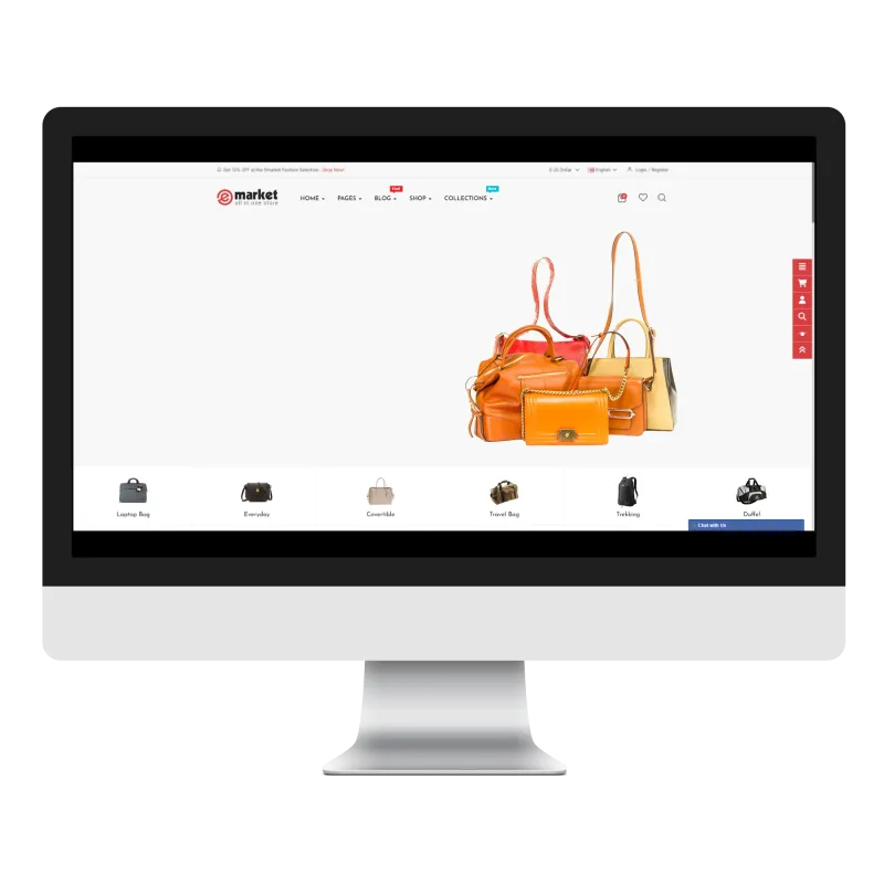 Opencart eMarket Bagory Teması