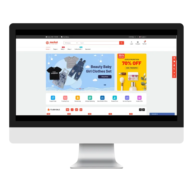 Opencart eMarket Lullaby Teması