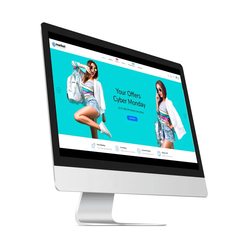 Opencart eMarket CyberX Teması