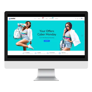 Opencart eMarket CyberX Teması