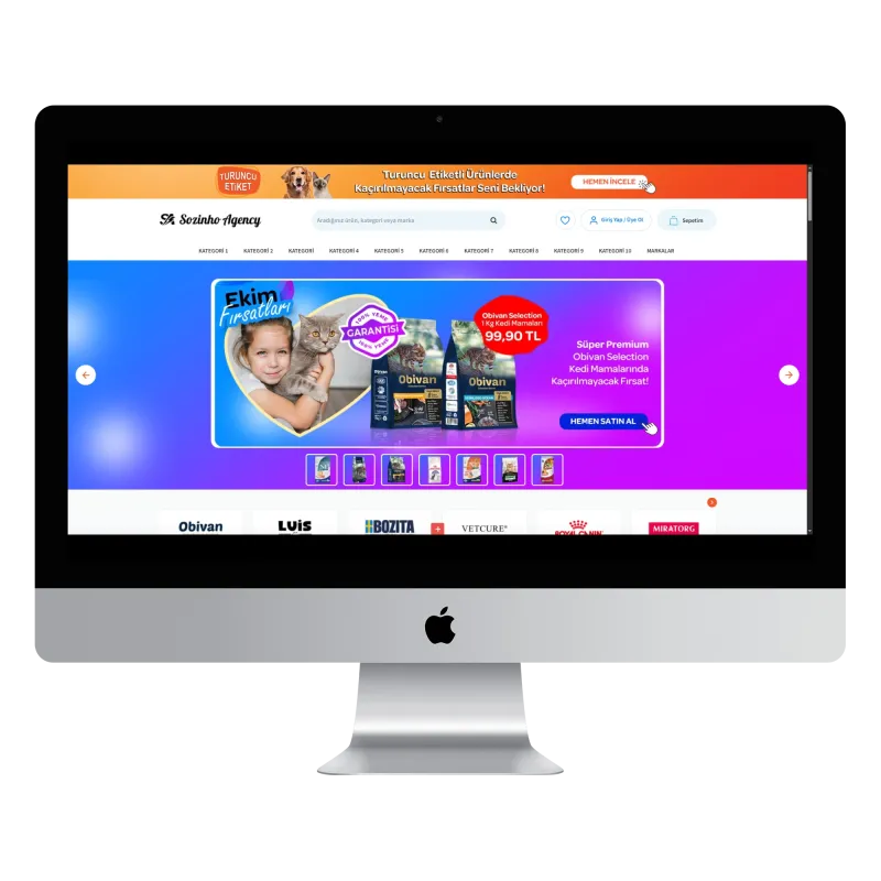 OpenCart PetShop E-Ticaret Teması