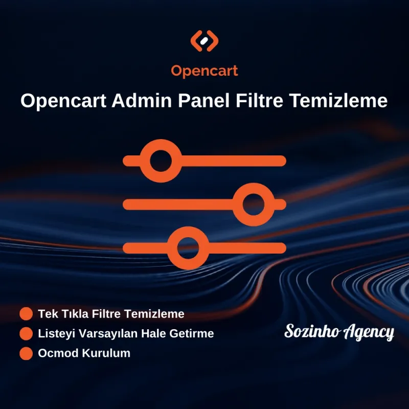 Opencart Admin Panel Filtre Temizleme Butonu