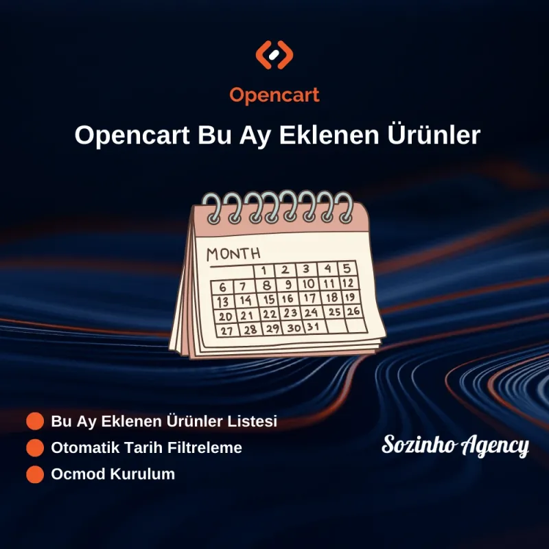 Opencart Bu Ay Eklenen Ürünler Modülü