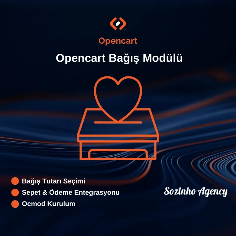 Opencart Bağış Modülü