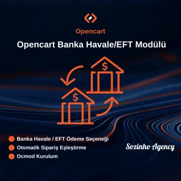 Opencart Banka Havale/EFT Modülü Opencart Banka Havale/EFT Modülü