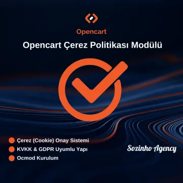 Opencart Çerez Politikası Modülü Opencart Çerez Politikası Modülü