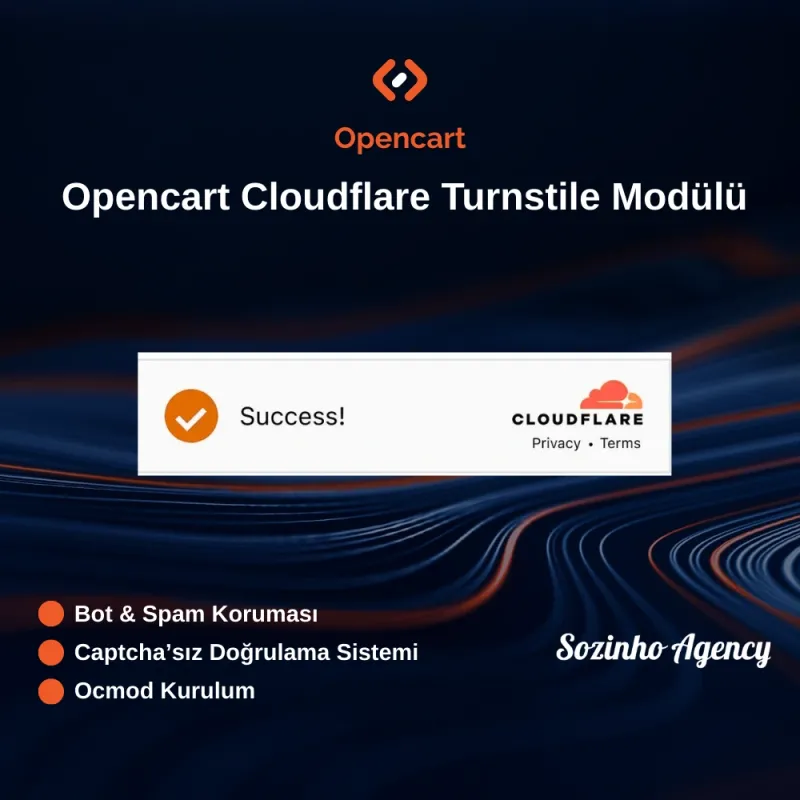 Opencart Cloudflare Turnstile Modülü