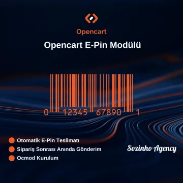 Opencart E-Pin Modülü Opencart E-Pin Modülü