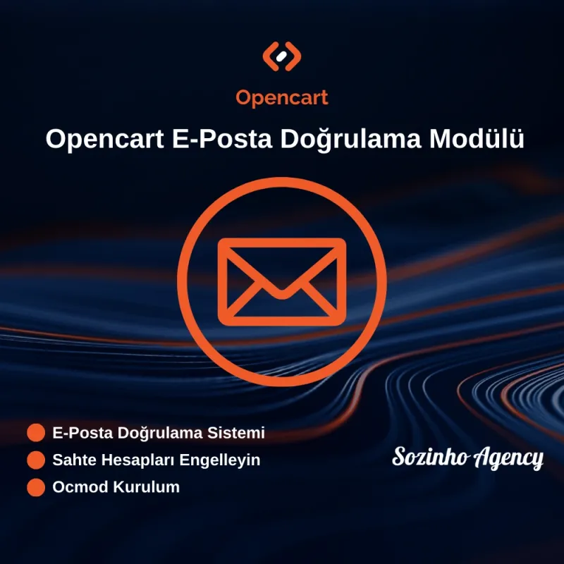 Opencart E-Posta Doğrulama Modülü