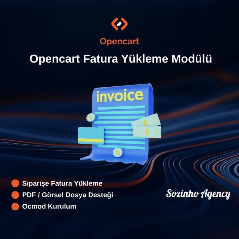 Opencart Fatura Yükleme Modülü