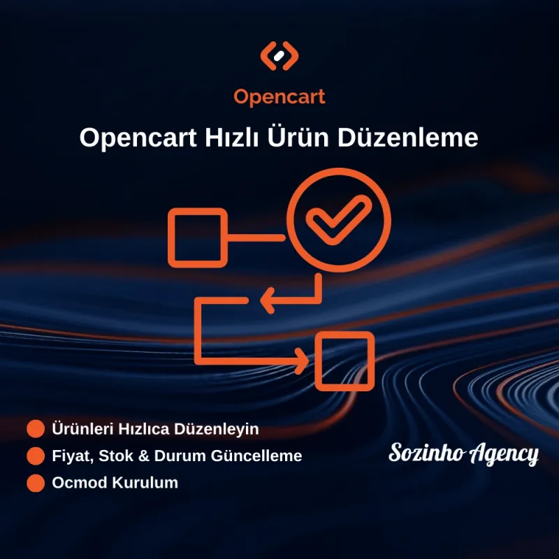 Opencart Hızlı Ürün Düzenleme 
