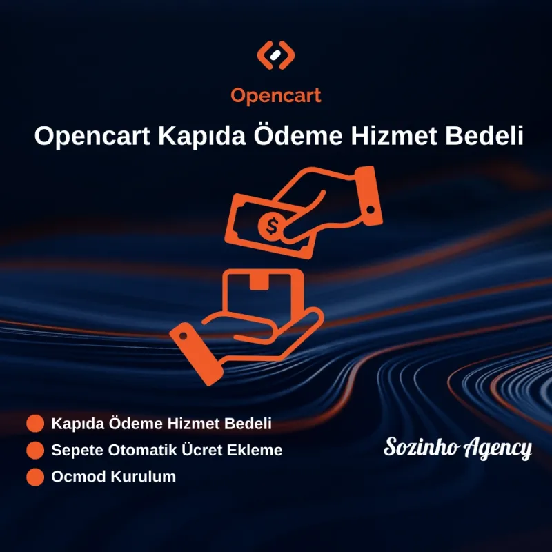 Opencart Kapıda Ödeme Hizmet Bedeli