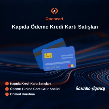 Opencart Kapıda Ödeme Kredi Kartı Satışları Modülü Opencart Kapıda Ödeme Kredi Kartı Satışları Modülü