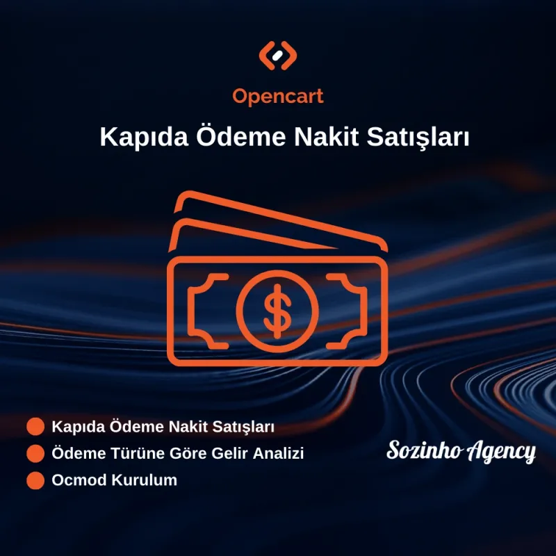Opencart Kapıda Ödeme Nakit Satışları Modülü
