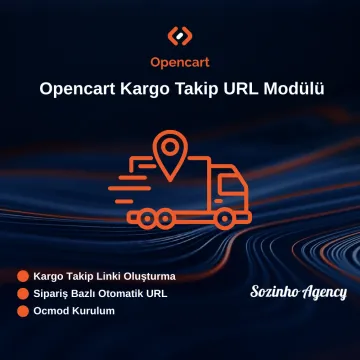 Opencart Kargo Takip URL Modülü Opencart Kargo Takip URL Modülü
