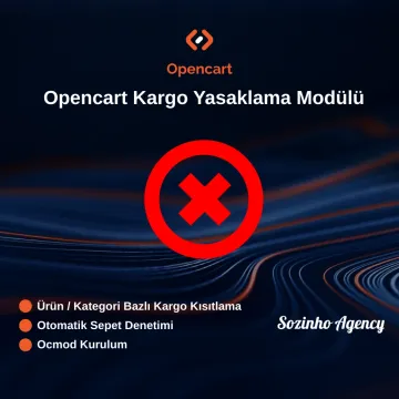 Opencart Kargo Yasaklama Modülü Opencart Kargo Yasaklama Modülü