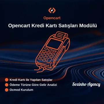 Opencart Kredi Kartı Satışları Modülü Opencart Kredi Kartı Satışları Modülü