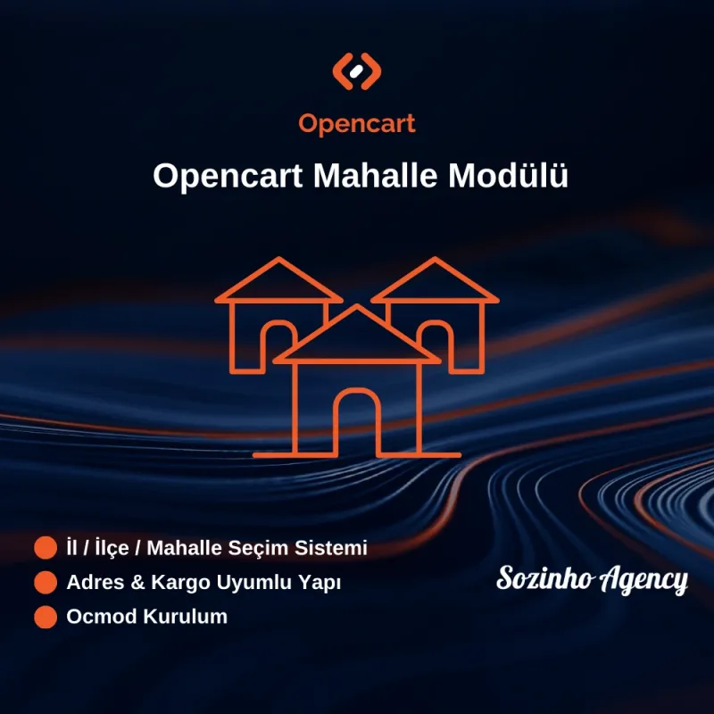 Opencart Mahalle Modülü