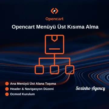 Opencart Menüyü Üst Kısıma Alma Modülü