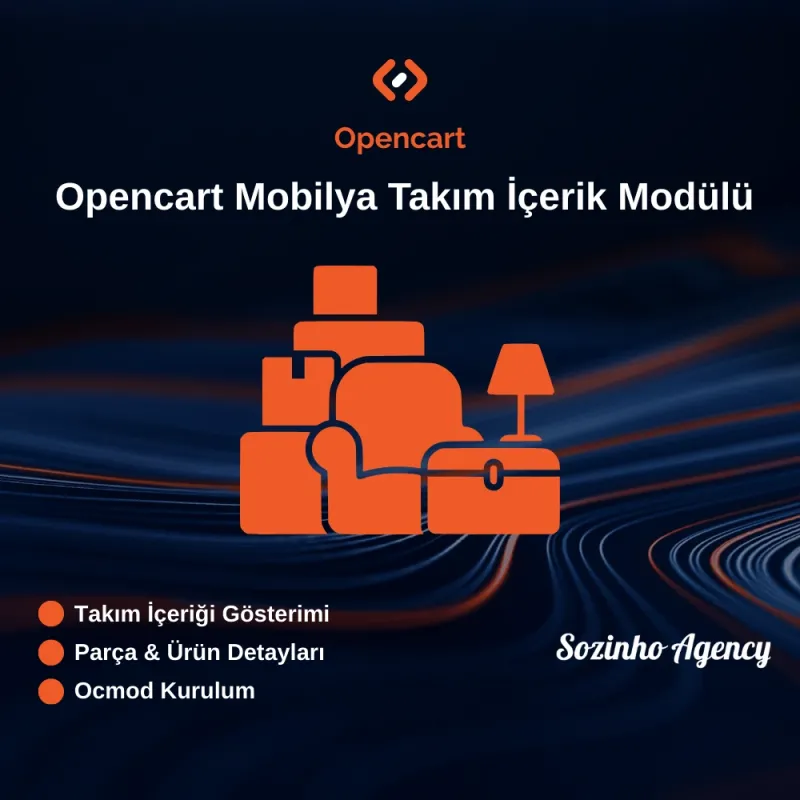 Opencart Mobilya Takım İçerik Modülü