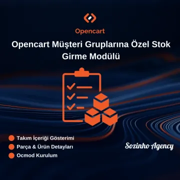 Opencart Müşteri Gruplarına Özel Stok Girme Modülü