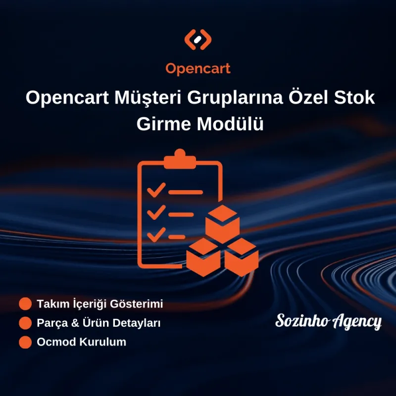 Opencart Müşteri Gruplarına Özel Stok Girme Modülü