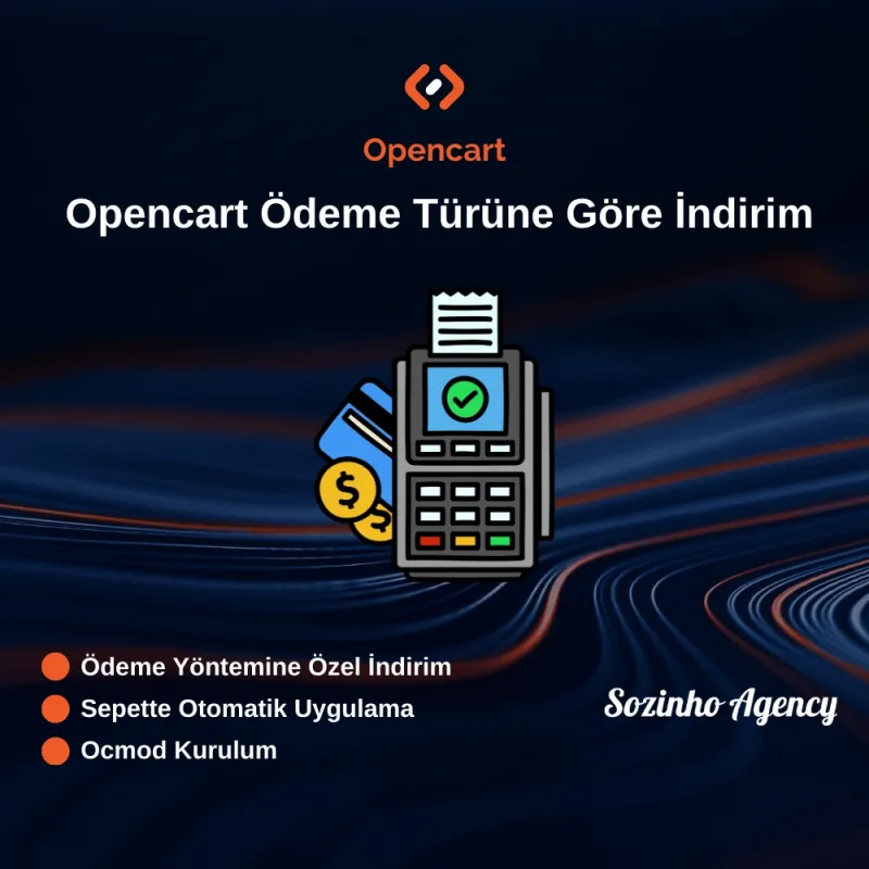 Opencart Ödeme Türüne Göre İndirim Modülü