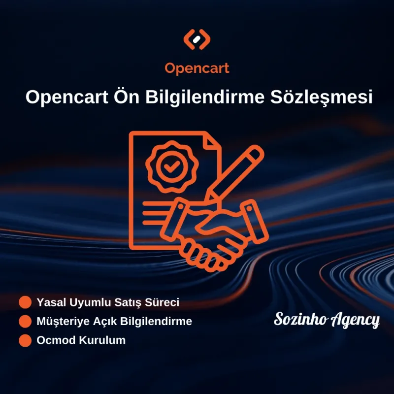 Opencart Ön Bilgilendirme Sözleşmesi Modülü