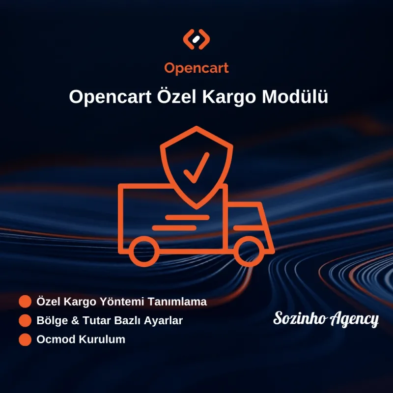 Opencart Özel Kargo Modülü