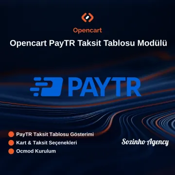 Opencart PayTR Taksit Tablosu Modülü Opencart PayTR Taksit Tablosu Modülü