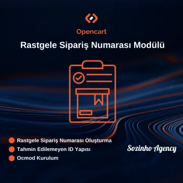 Opencart Rastgele Sipariş Numarası Modülü